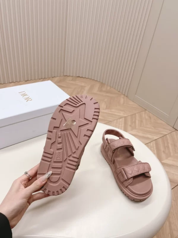 Dioract Sandal Nude Quilted Cannage Calfskin - SD02