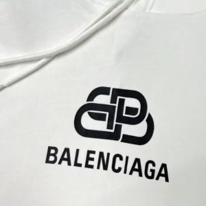 Balenciaga Logo Printed Oversized Hoodie - HB11