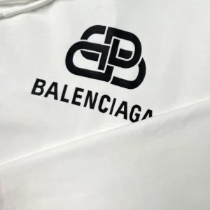 Balenciaga Logo Printed Oversized Hoodie - HB11