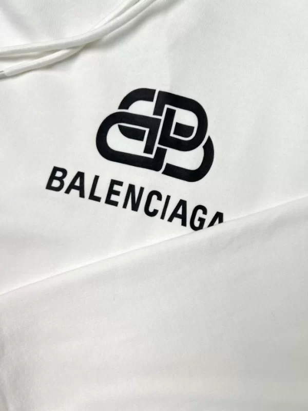 Balenciaga Logo Printed Oversized Hoodie - HB11