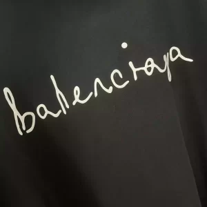 Balenciaga Lovey Hoodie Oversized in Black and White - HB12