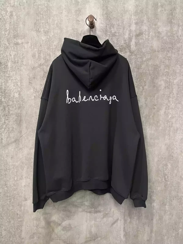 Balenciaga Lovey Hoodie Oversized in Black and White - HB12