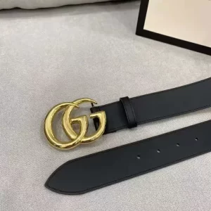 Gucci Marmont Leather Belt With Shiny Buckle - GB24