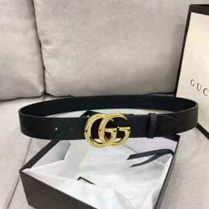 Gucci Marmont Leather Belt With Shiny Buckle - GB24