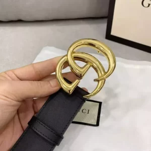 Gucci Marmont Leather Belt With Shiny Buckle - GB24