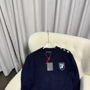 LV Embroidered Cotton-Blend Crewneck - HL45