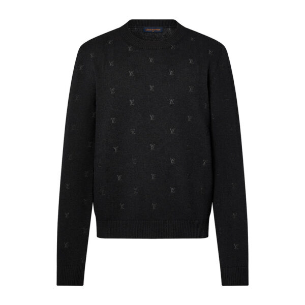 LV Embroidered Signature Merino Crewneck - HL13