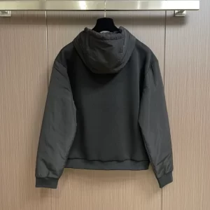 LV Hybrid Zipped Technical Cotton Hoodie - HL34