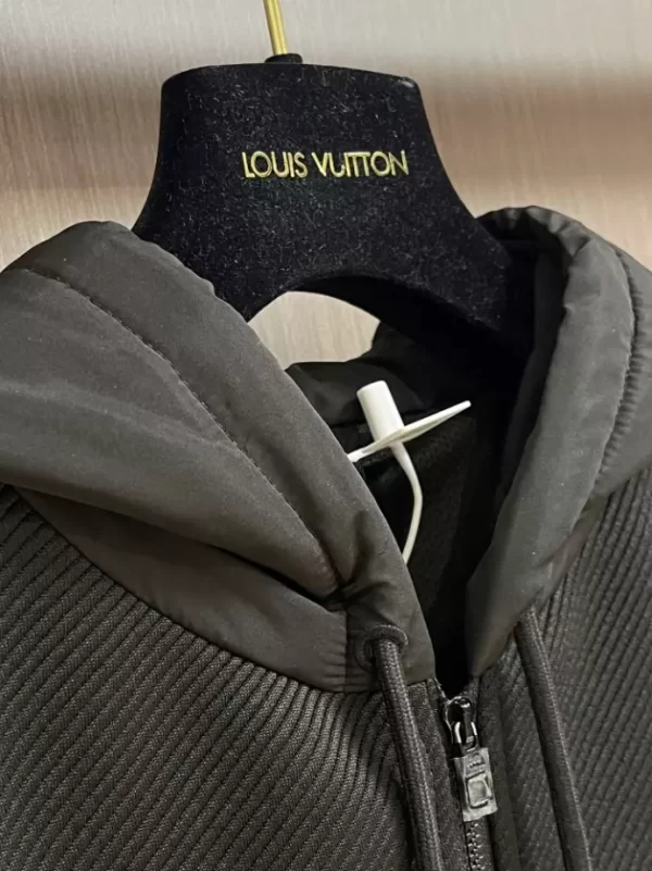 LV Hybrid Zipped Technical Cotton Hoodie - HL34