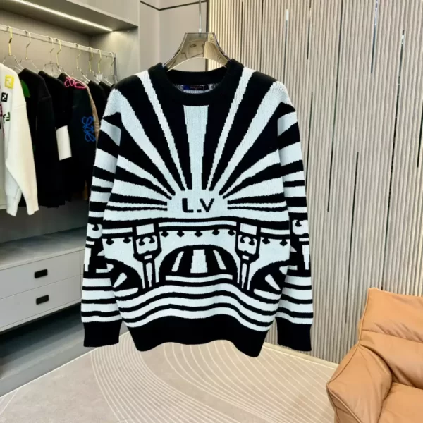 LV Merino Wool Jacquard Pullover - HL43