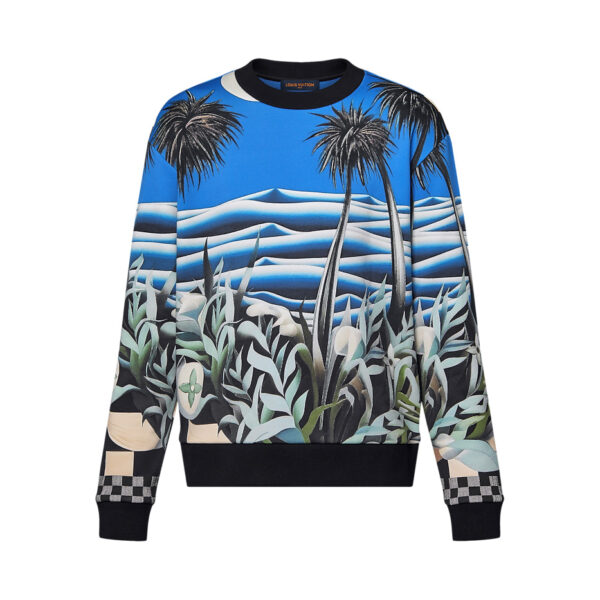 LV Printed Technical Cotton Sweatshirt - HL42