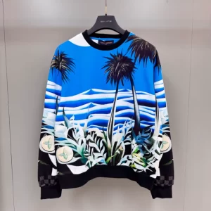 LV Printed Technical Cotton Sweatshirt - HL42