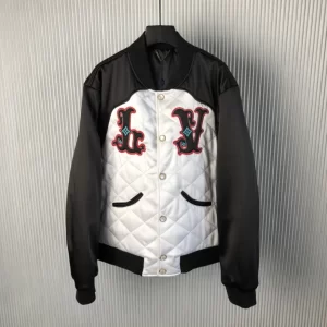 Louis Vuitton Bicolor Satin Bomber Jacket - LK28