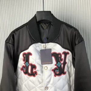 Louis Vuitton Bicolor Satin Bomber Jacket - LK28