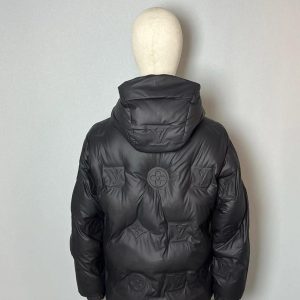 Louis Vuitton Monogram Leather Hooded Down Jacket - LK34