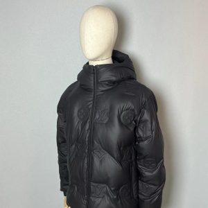 Louis Vuitton Monogram Leather Hooded Down Jacket - LK34