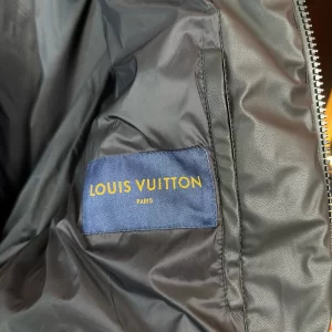 Louis Vuitton Monogram Leather Hooded Down Jacket - LK34