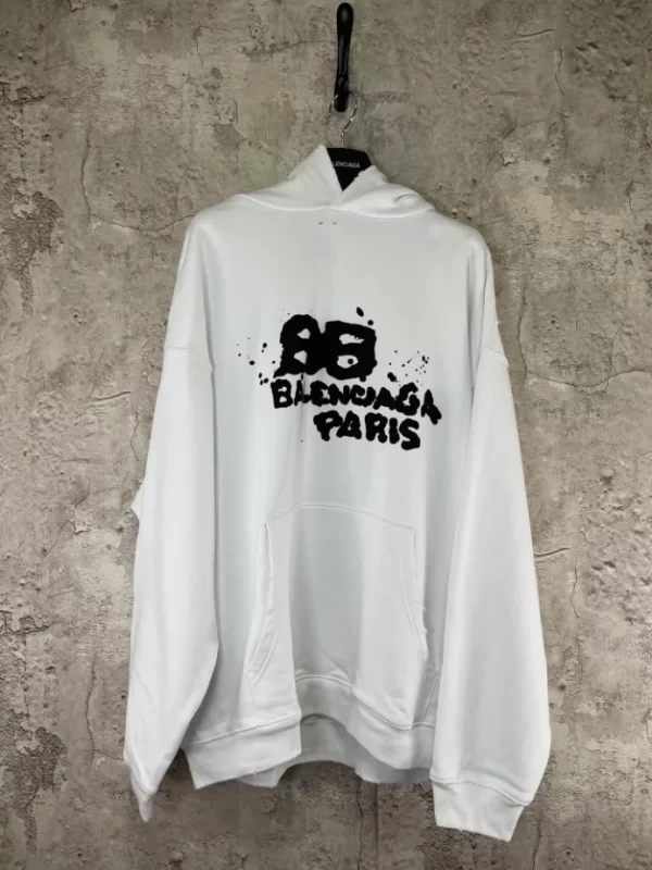 Balenciaga Hand-Drawn BB Icon Hoodie Large Fit - HB20