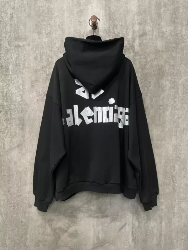 Balenciaga New Tape Type Hoodie Oversized - HB22