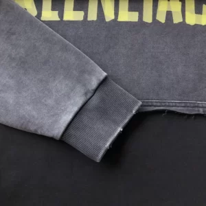 Balenciaga New Tape Type Ripped Pocket Hoodie Oversized - HB24