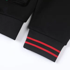 Gucci Cotton Jersey Hooded Jacket With Web