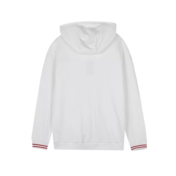 Gucci Cotton Jersey Hooded Jacket With Web