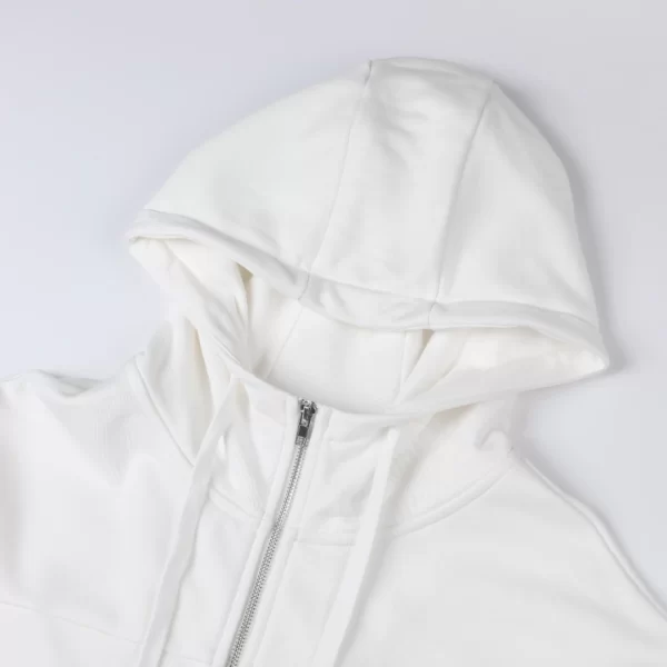 Gucci Cotton Jersey Hooded Jacket With Web