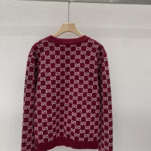 Gucci Reversible GG Wool Jacquard Cardigan