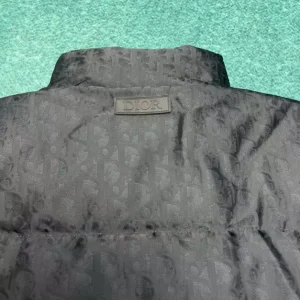 Dior Oblique Puffer Overshirt Black Technical Jacquard - DK07