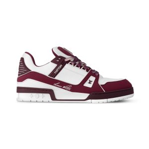 Louis Vuitton Trainer Sneaker In Bordeaux - LS239