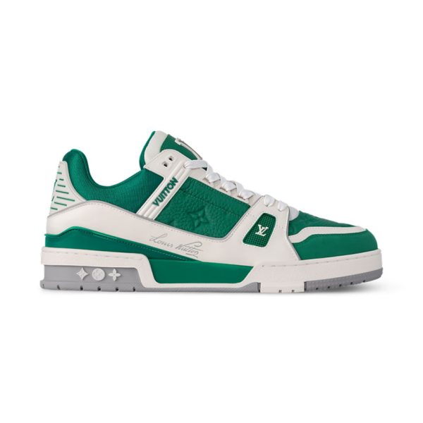 Louis Vuitton Trainer Sneaker In Borneo Green - LS231