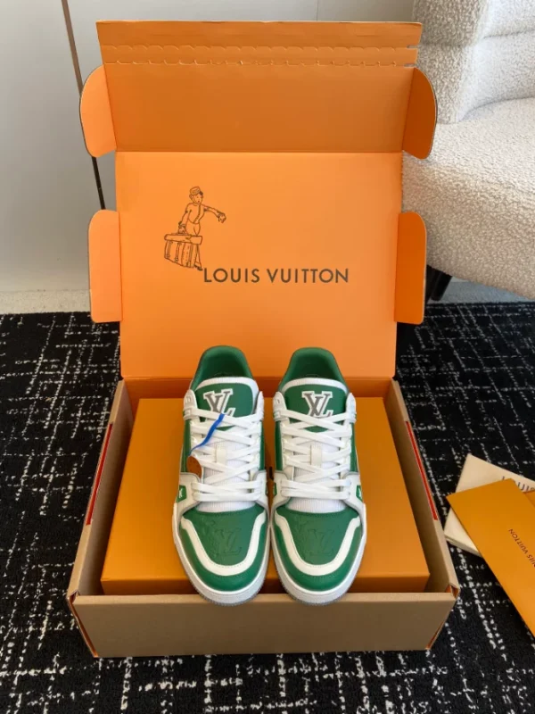 Louis Vuitton Trainer Sneaker In Borneo Green - LS231