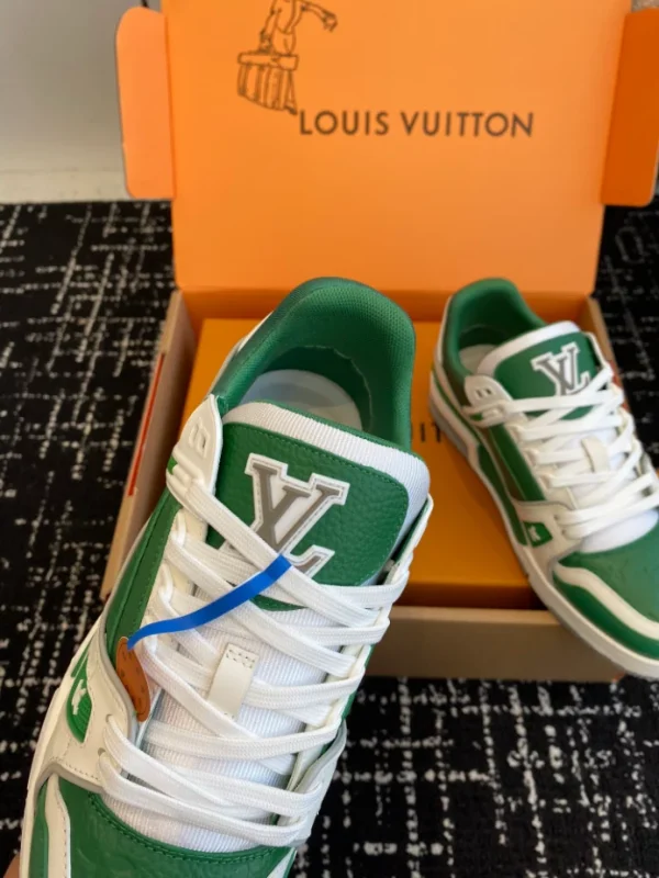 Louis Vuitton Trainer Sneaker In Borneo Green - LS231