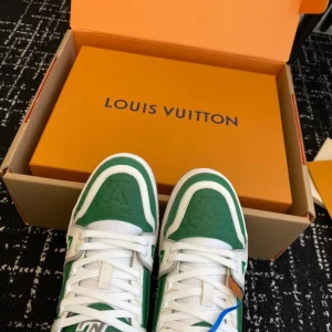 Louis Vuitton Trainer Sneaker In Borneo Green - LS231