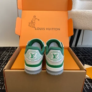 Louis Vuitton Trainer Sneaker In Borneo Green - LS231