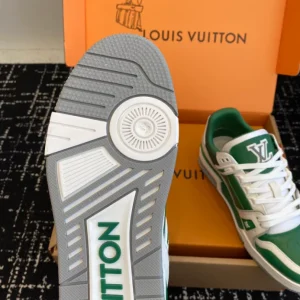 Louis Vuitton Trainer Sneaker In Borneo Green - LS231