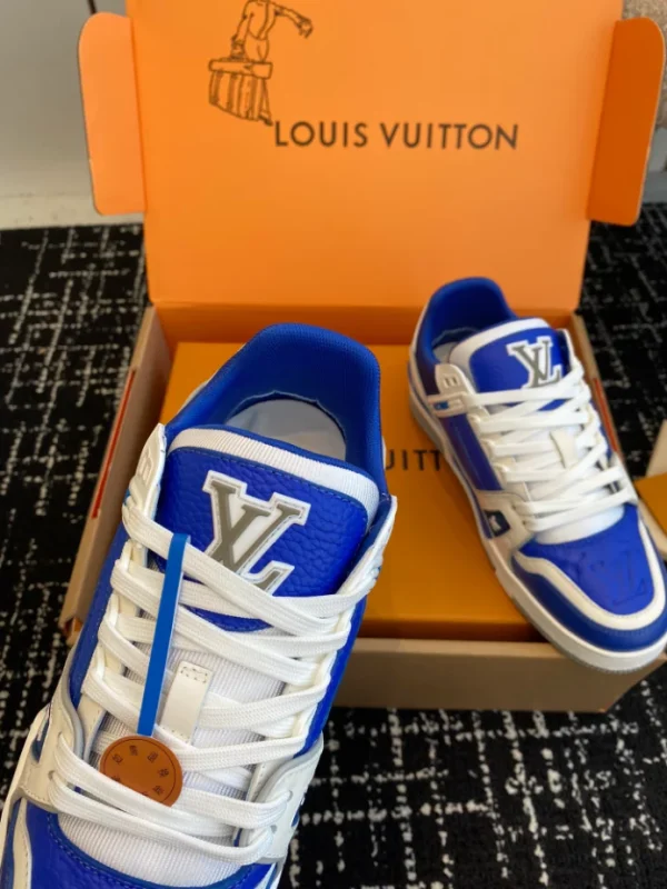 Louis Vuitton Trainer Sneaker In Gaston Blue - LS233