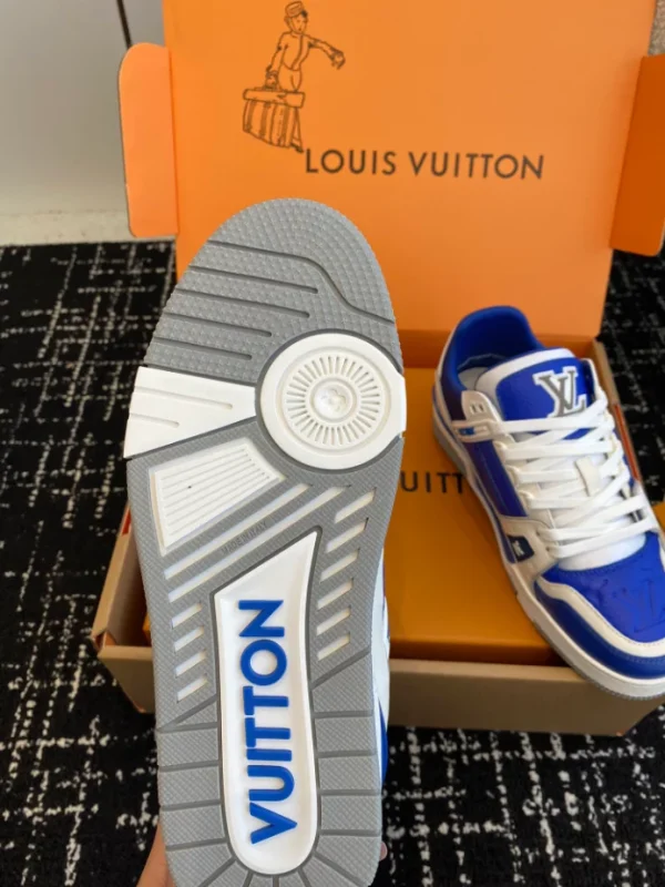 Louis Vuitton Trainer Sneaker In Gaston Blue - LS233