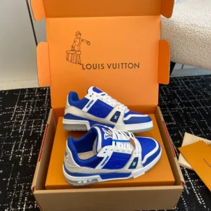 Louis Vuitton Trainer Sneaker In Gaston Blue - LS233