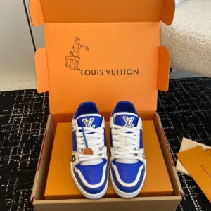 Louis Vuitton Trainer Sneaker In Gaston Blue - LS233