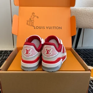 Louis Vuitton Trainer Sneaker In Sari Red - LS234