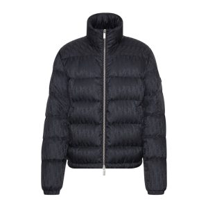 Dior Oblique Down Jacket Black Technical Jacquard