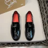 Christian Louboutin Penny Flat Black Patent Loafers - CL11