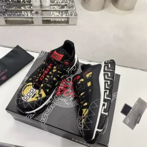 Versace Trigreca Barocco Print Sneakers - VES08