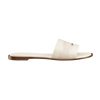 Dior Dway Slide White Calfskin and Embroidered Cotton - SD24