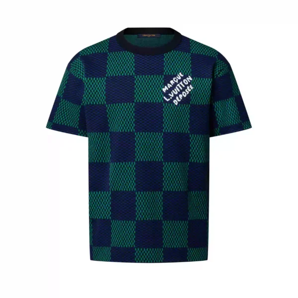 Louis Vuitton Damier Jacquard Short-Sleeved Crewneck - LT115