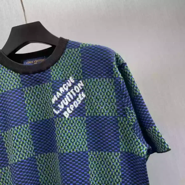 Louis Vuitton Damier Jacquard Short-Sleeved Crewneck - LT115