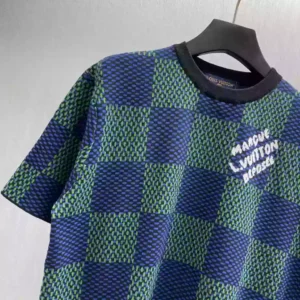Louis Vuitton Damier Jacquard Short-Sleeved Crewneck - LT115