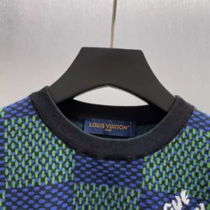 Louis Vuitton Damier Jacquard Short-Sleeved Crewneck - LT115