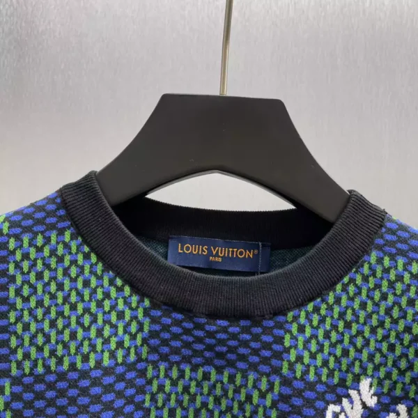 Louis Vuitton Damier Jacquard Short-Sleeved Crewneck - LT115